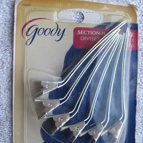 6 Goody Metal Sectioning Styling Hair Clips Section Style Secure Classic Dye - Picture 12 of 15